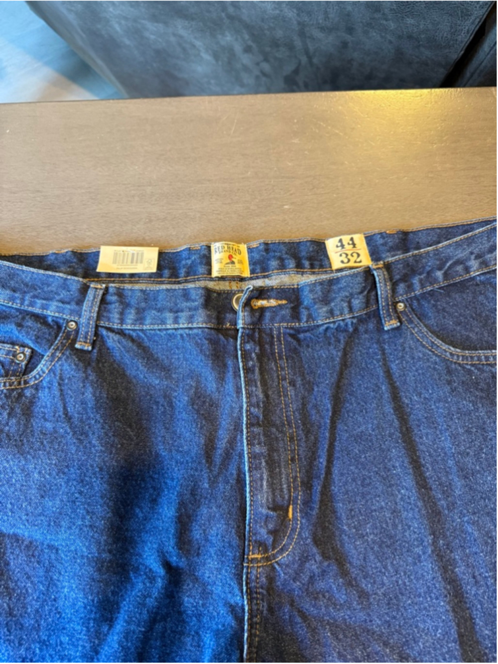 Men's RedHead Big & Tall Blue Classic Fit Jeans Waist 44 - Picture 2 of 3